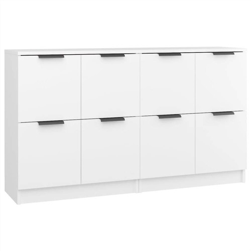 Sideboards 2 pcs White 60x30x70 cm Engineered Wood