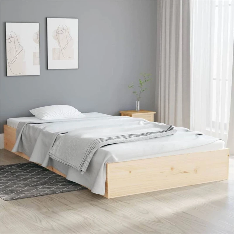 Bed Frame Solid Wood 100x200 cm