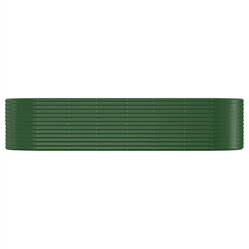 Pflanzgefäß aus pulverbeschichtetem Stahl 322 x 100 x 68 cm Grün