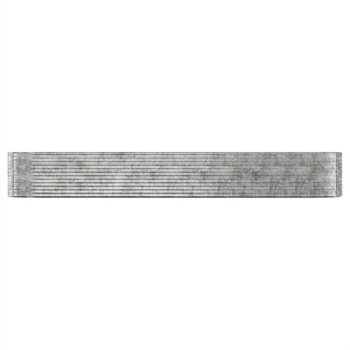 Pflanzgefäß Pulverbeschichteter Stahl 507 x 100 x 68 cm Silber