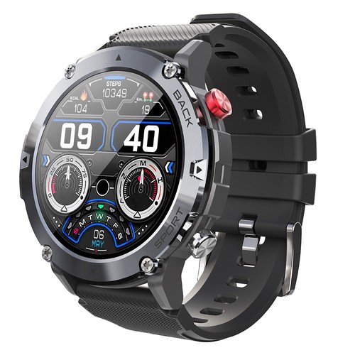 LEMFO LF26 Max Smartwatch 4G LTE Watch 1,32'' Skärm 128GB Memery Health Monitor Sportklocka - Svart