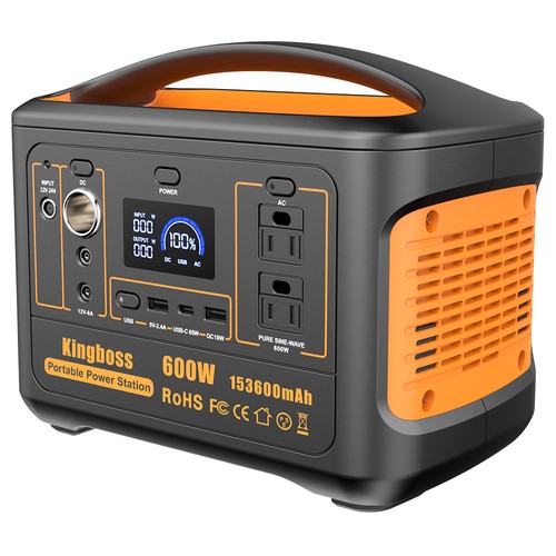 Kingboss 600W ポータブル電源 KingBoss 600W Portable Power Station - 568Wh, 153600mAh