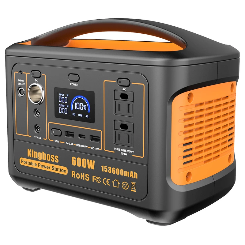【新発売】 Portable 600W Kingboss Power Orange Station 発電機・ポータブル電源