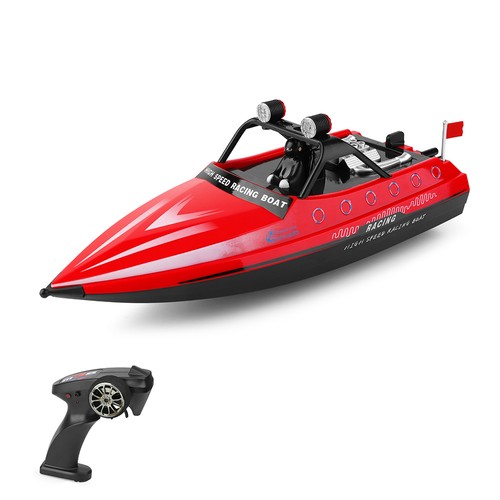 rc boat red