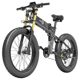 BEZIOR X-PLUS Electric Bike 1500W Motor 48V 17.5Ah Battery 26*4.0 Inch Fat Tire Mountain Bike 40Km/h
