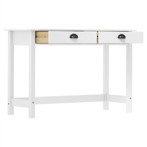 Konsolentisch Serie Hill mit 2 Schubladen 110 x 45 x 74 cm Massives Kiefernholz