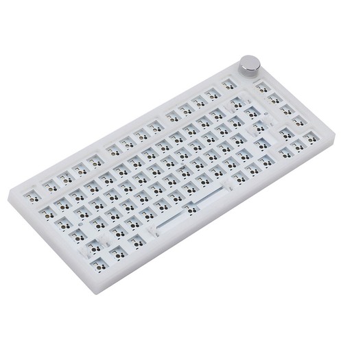 FEKER IK75 PRO QMK/VIA Kit 75% 82 nycklar Packning Hot Swappable Mekaniskt Keyboard DIY Kit - Vit