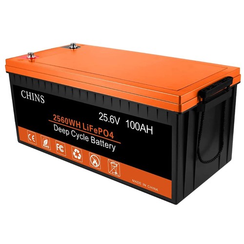 CHINS 24V 100Ah LiFePO4 Lithium Battery