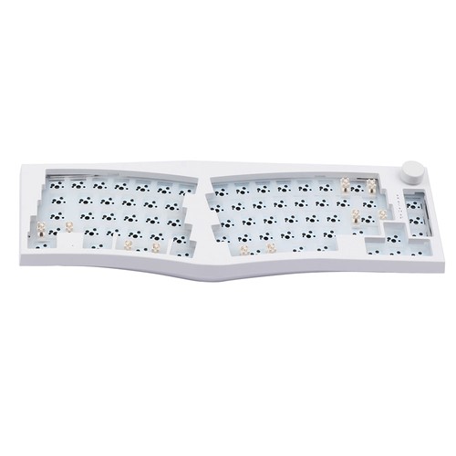 FEKER Alice 80 68-nyckels 65 % packning Hot swapbar delad trådbunden/trådlös mekanisk tangentbord DIY Kit, södervänd LED-ljus - vit