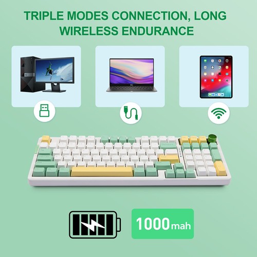 Ajazz AK966 96 Keys Hot Swappable Gasket Gaming Keyboard