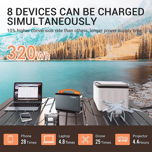 CTECHi GT200 Pro 200W 320Wh Portable Power Station