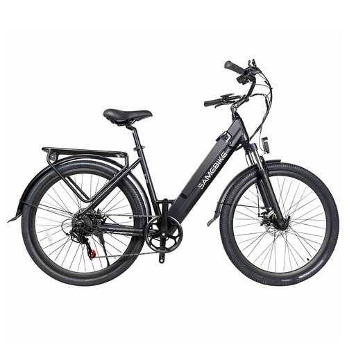 SAMEBIKE CITY2 E-bike 27.5 Inch Mountain Bike 36V 250W Motor 10.4Ah Removable Battery 32Km/h Max Speed 40-80 km Range