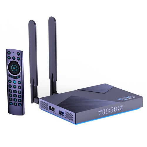 Στα €163.64 από αποθήκη Κίνας Geekbuying | H96 MAX V58 Android 12 TV Box RK3588 Octa Core 2.4GHz 4GB DDR4 RAM 32GB eMMC ROM WiFi6 2.4G/5GHz Dual Wi-Fi Antenna 1000M Ethernet Gigabit LAN 8K@60FPS H.265 AV1 Decoding BT5.0 USB3.0 Voice Remote Control Multi-Languages Media Player – EU Plug