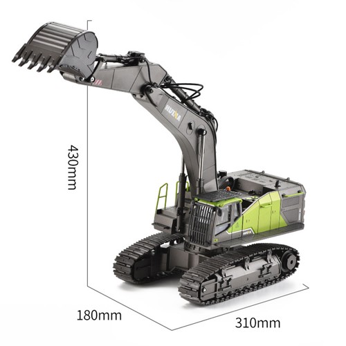 HUINA 593 RC Bagger Simulation Legierung Spielzeug multifunktional mit Fernbedienung