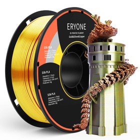 ERYONE Triple-Color Silk PLA Filament 1kg Gold+Silver+Copper