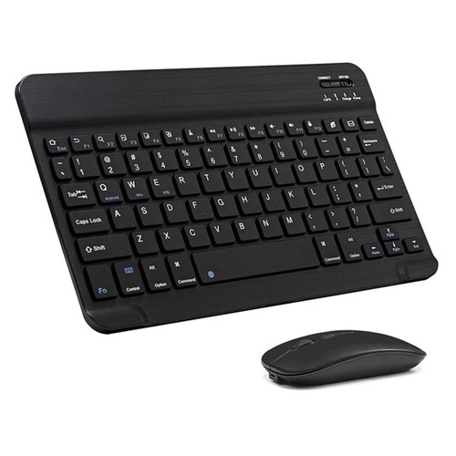 Στα €13.29 από αποθήκη Κίνας Geekbuying | Ultra-Slim Bluetooth Keyboard and Mouse Combo Rechargeable Portable Wireless Keyboard Mouse Set – Black