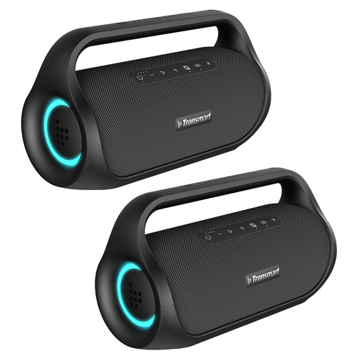 [2 Packs] Tronsmart Bang Mini 50W Portable Party Speaker, SoundPulse Audio, Bluetooth 5.3, 15H Playtime, NFC, IPX6 Waterproof