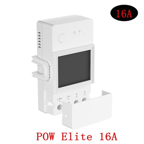 5st Sonoff POW Elite POWR316D 16A Smart Power Meter Switch, ESP32 Chip, LCD-skärm, Överbelastningsskydd, App Control