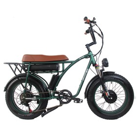GOGOBEST GF750 Electric Bicycle 20 Inch 1000W*2 Dual Motors Army Green