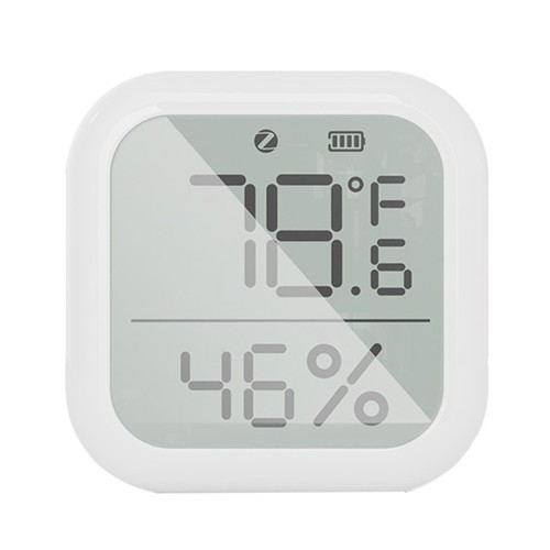 MoesHouse Tuya ZigBee Smart Temperature Humidity Sensor, Indoor Hygrometer with LCD Display Remote Control - Square