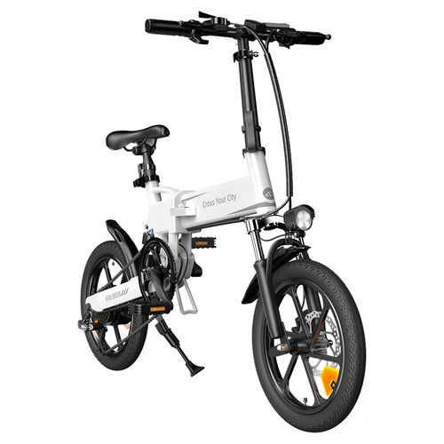 ADO A16 XE Folding Electric Bike 16 Inch 25Km/h 7.5AH 250W Motor White