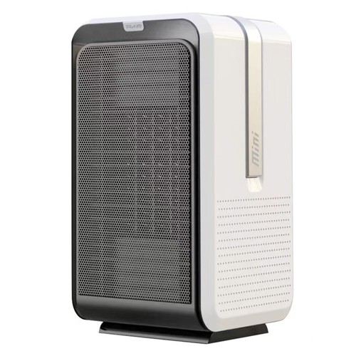1000W Cool Warm Dual-Purpose Electric Heater, Portable Home Office Smart Air Heater, Silent Shaking Head, Remote Control, EU Plug - White
