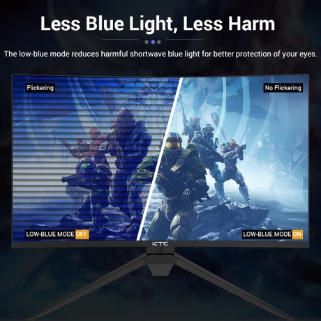 KTC H32S17 32 inch 1500R Curved Gaming Monitor 2560x1440 QHD 170Hz 16:9 ELED 99% sRGB HDR10 1ms MPRT Response Time Low-blue Compatible with FreeSync and G-SYNC USB HDMI2.0 2xDP1.4 Audio Out Flexible Adjustment with Sturdy Tripod VESA Mount Displayer