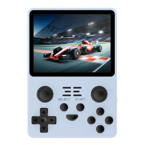 Powkiddy RGB20S Handheld Game Console 16+128GB 20,000 Games 3.5'' IPS OCA Screen Open Source for Linux - Blue