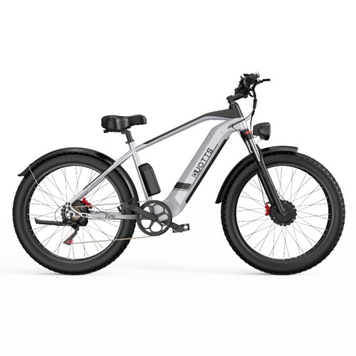 DUOTTS F26 Electric Bike 26 Inch 55Km/h 20Ah 750W*2 Dual Motors Silver