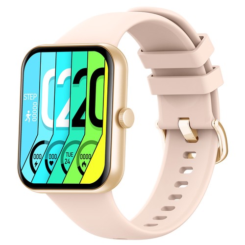 SENBONO L32 Smartwatch 1,83 '' Großbild Bluetooth 5.0 Sportuhr Herzfrequenz, Blutdruck, Blutsauerstoffmonitor - Golden