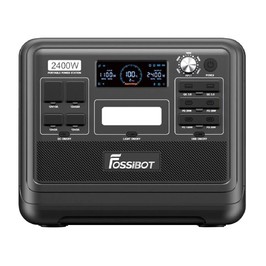 FOSSiBOT F2400 Portable Power Station 2048Wh LiFePO4 Battery 2400W Output Solar Generator 16 Output Ports