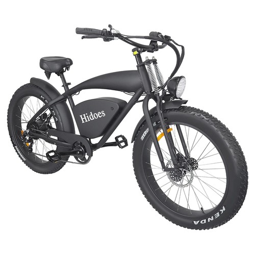 Hidoes B3 Electric Mountain Bike 26*4.0 Inch Off-Road Fat Tires 1200W Brushless Motor 60Km/h Max Speed 48V 17.5Ah Battery for 50-60KM Mileage 7-Speed Transmission System