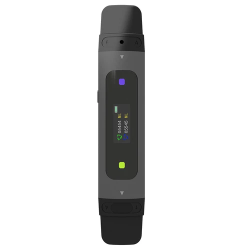 BreaThru Max Spirometer Breathing Trainer with 3 Pair of Reusable Mouthpieces Support App Control - Black