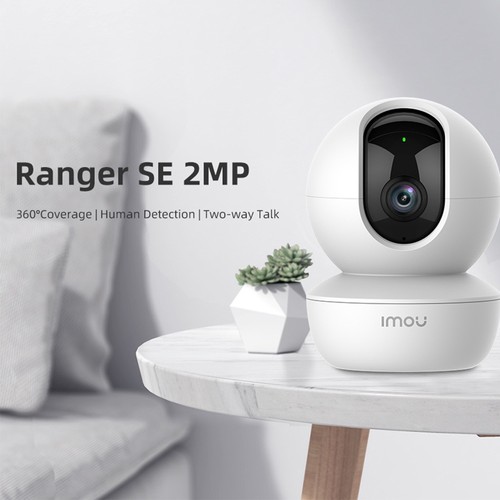 IMOU Ranger SE 2MP AI Människodetektionskamera Babysäkerhetsövervakning Trådlös IP inomhus 4X digital zoom 1080P kamera