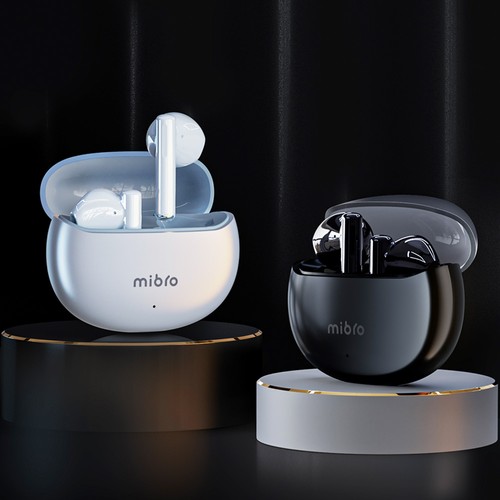 Mibro Earbuds 2 TWS True Wireless Stereo-Ohrhörer, Bluetooth 5.3, AI-Geräuschunterdrückung – Weiß