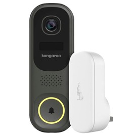 Kangaroo B0010 Smart WiFi Camera Doorbell with Chime Color Night Vision Two-Way Talk On-demand Livestream Rechargeable Batteries Powered