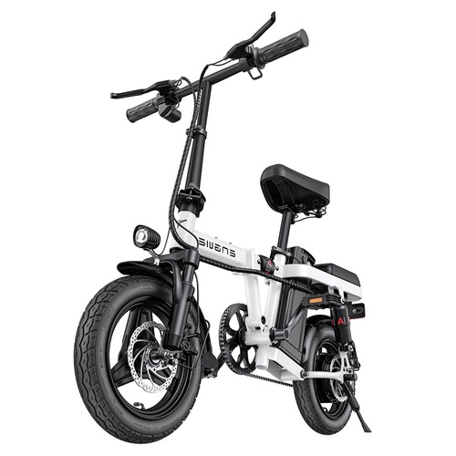 ENGWE T14 Faltbares Elektrofahrrad 14-Zoll-Reifen 250W bürstenloser Motor 48V 10Ah Batterie 25km/h Höchstgeschwindigkeit - Weiß