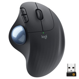 Mouse Trackball fără fir Logitech M575 negru