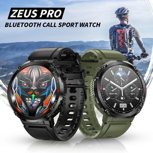 LOKMAT ZEUS PRO Bluetooth Calling Watch, 1,6'' HD-skärm Flera sportfunktioner, IP67 vattentät sportklocka - svart