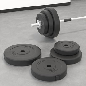 Disques de poids 6 pièces 30 kg Ciment