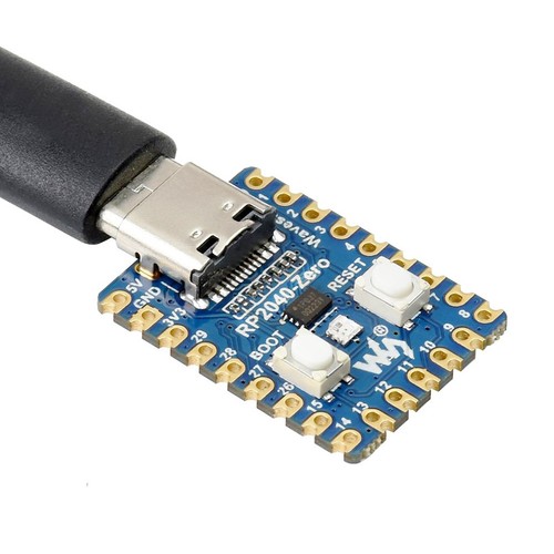 RP2040-Zero, Pico-liknande MCU-kort baserat på Raspberry Pi MCU RP2040, miniver.med förlödd header