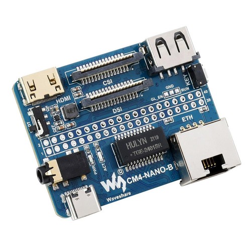 Waveshare Nano Base Board (B) für Raspberry Pi Compute Module 4, gleiche Größe wie CM4, 56 x 41 mm