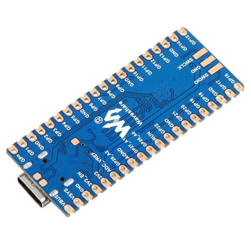 Waveshare RP2040-Plus16MB, ett Pico-liknande MCU-kort baserat på Raspberry Pi MCU RP2040, Plus ver.