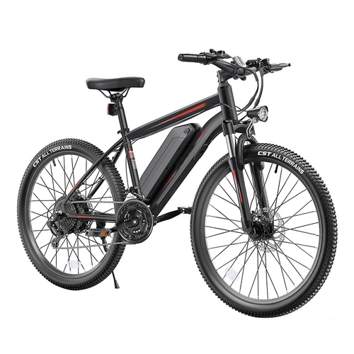 K3 Electric Bike 26 Inch 36V 10.4Ah 350W Motor 20MPH Black Red