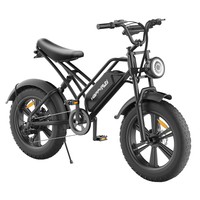 HAPPYRUN HR-G50 bicicleta eléctrica 20*4.0 pulgadas neumáticos gruesos 48V 18Ah batería 750W Motor 45Km/h velocidad máxima Retro Ebike carga máxima 150kg Shimano 7 velocidades engranaje