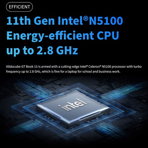 ALLDOCUBE GT BOOK 15 LAPTOP intel Celeron N5100 12GB RAM 256GB EU Plug