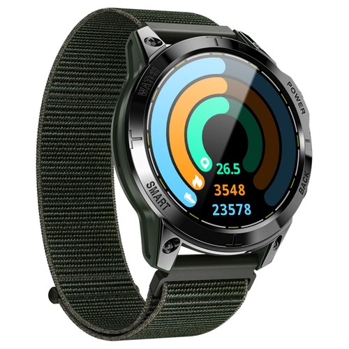 LOKMAT ZEUS 2 PRO Bluetooth Call Smartwatch 1,45'' TFT-Bildschirm Herzfrequenz-, Blutdruck-, SpO2-Monitor - Grün