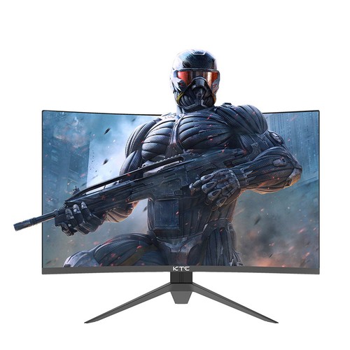 KTC H27S17 27-inch 1500R Curved Gaming Monitor QHD 2560x1440 16:9 ELED 165Hz 99% sRGB 4000:1 Contrast Ratio 1ms MPRT Response Time Low Motion Blur Compatible with FreeSync G-SYNC USB HDMI2.0 2xDP1.2 Audio Out VESA Mount Immersive Computer Displayer