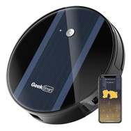 Geek Chef G6 Smart Robot Vacuum Cleaner Ultra-Thin 1800Pa Strong Suction Automatic Self-Charging 500ml Dustbin 2600mAh Capacity 100min Runtime WiFi Connection App Control