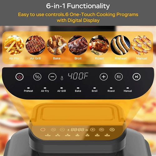 Geek Chef Air Fryer Toaster Oven, 50-in-1 Steam Countertop